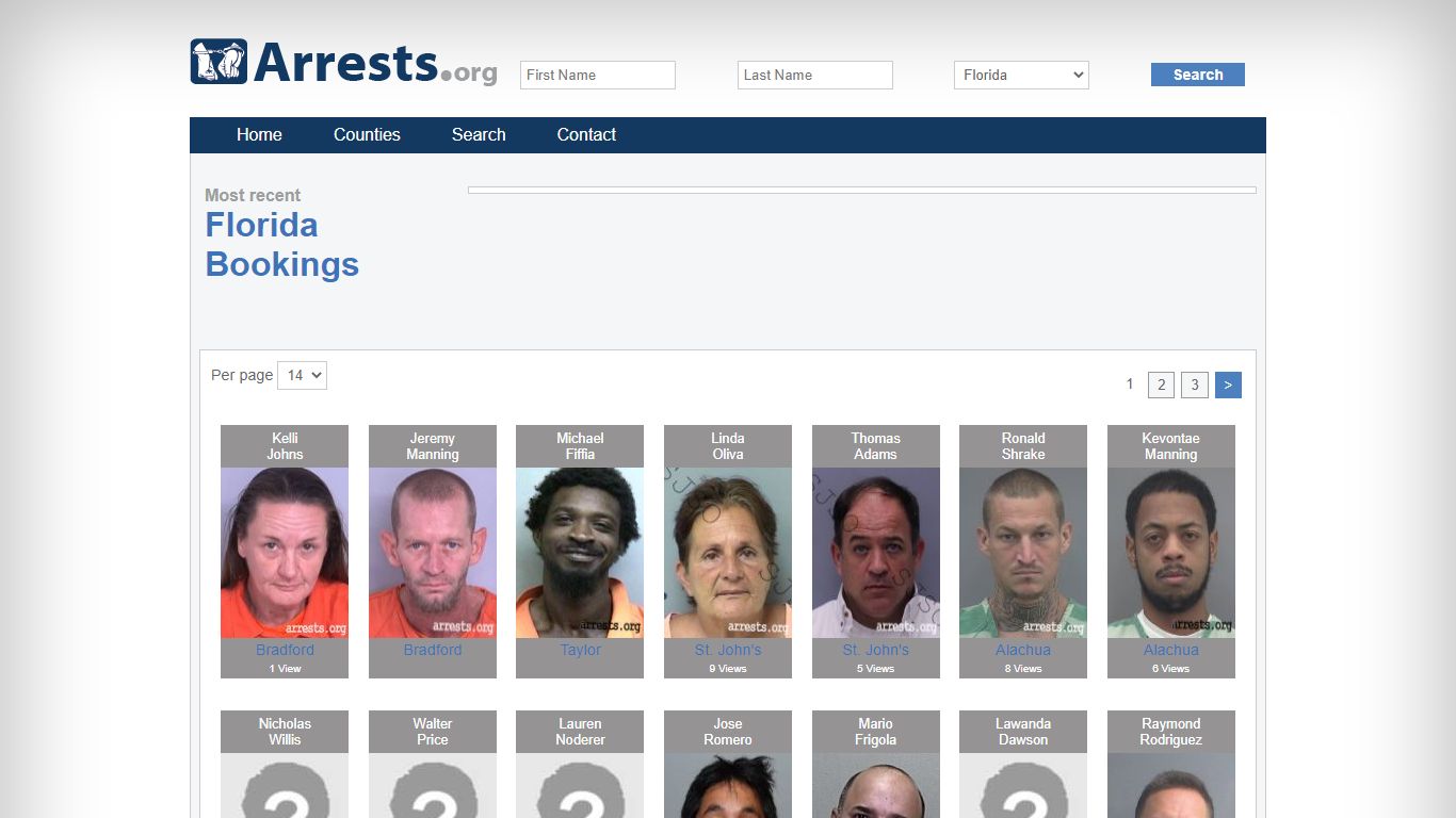 Florida Arrests and Inmate Search